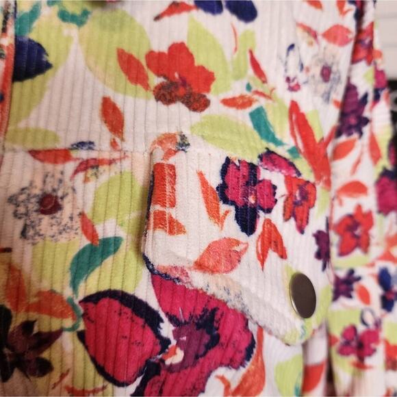 EMILY WONDER THE RAVEN KAT FLORAL CORDUROY JACKET SIZE MED - Picture 4 of 8